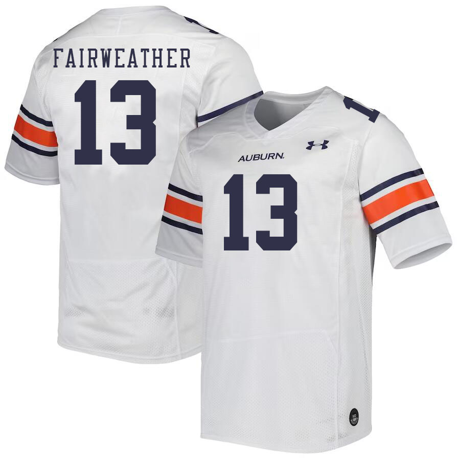 Men #13 Rivaldo Fairweather Auburn Tigers College Football Jerseys Stitched-White